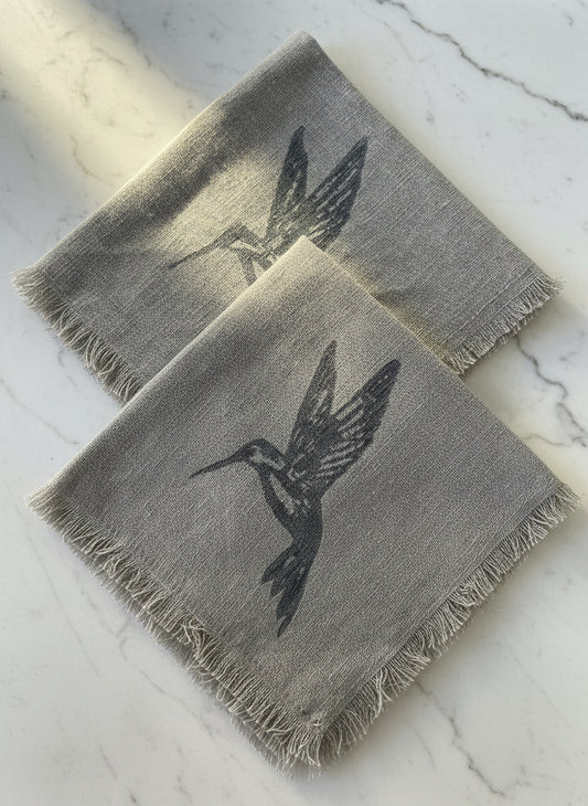 Servilletas Estampadas a Mano - Pack de 2 Unidades