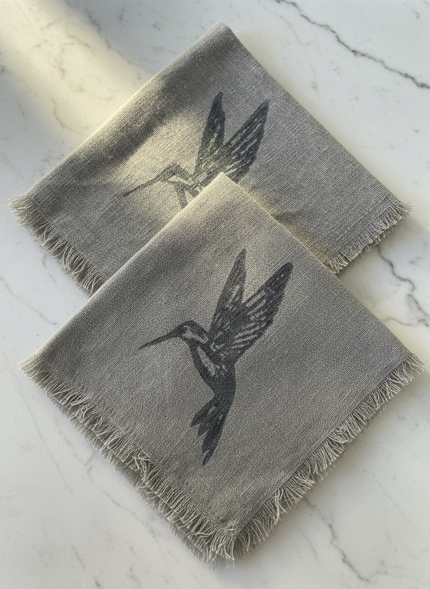 Servilletas Estampadas a Mano - Pack de 2 Unidades