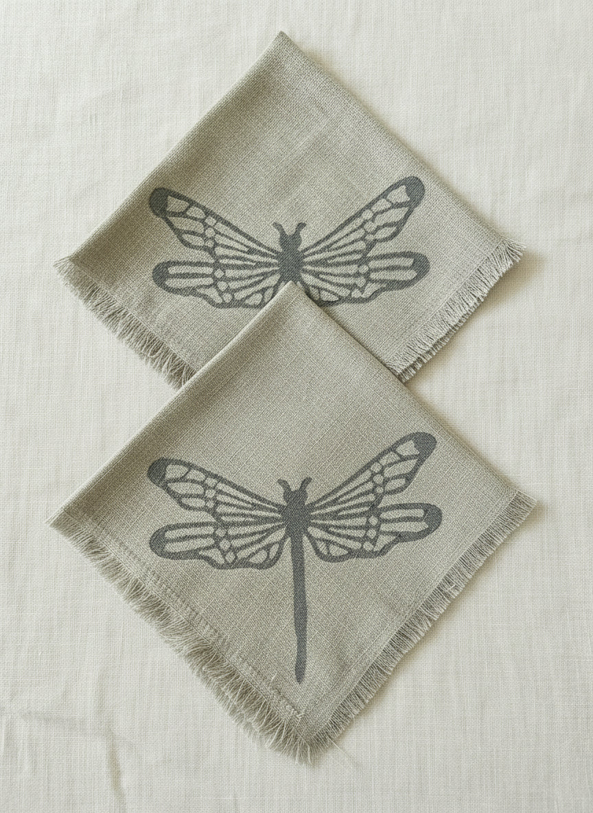 Servilletas Estampadas a Mano - Pack de 2 Unidades