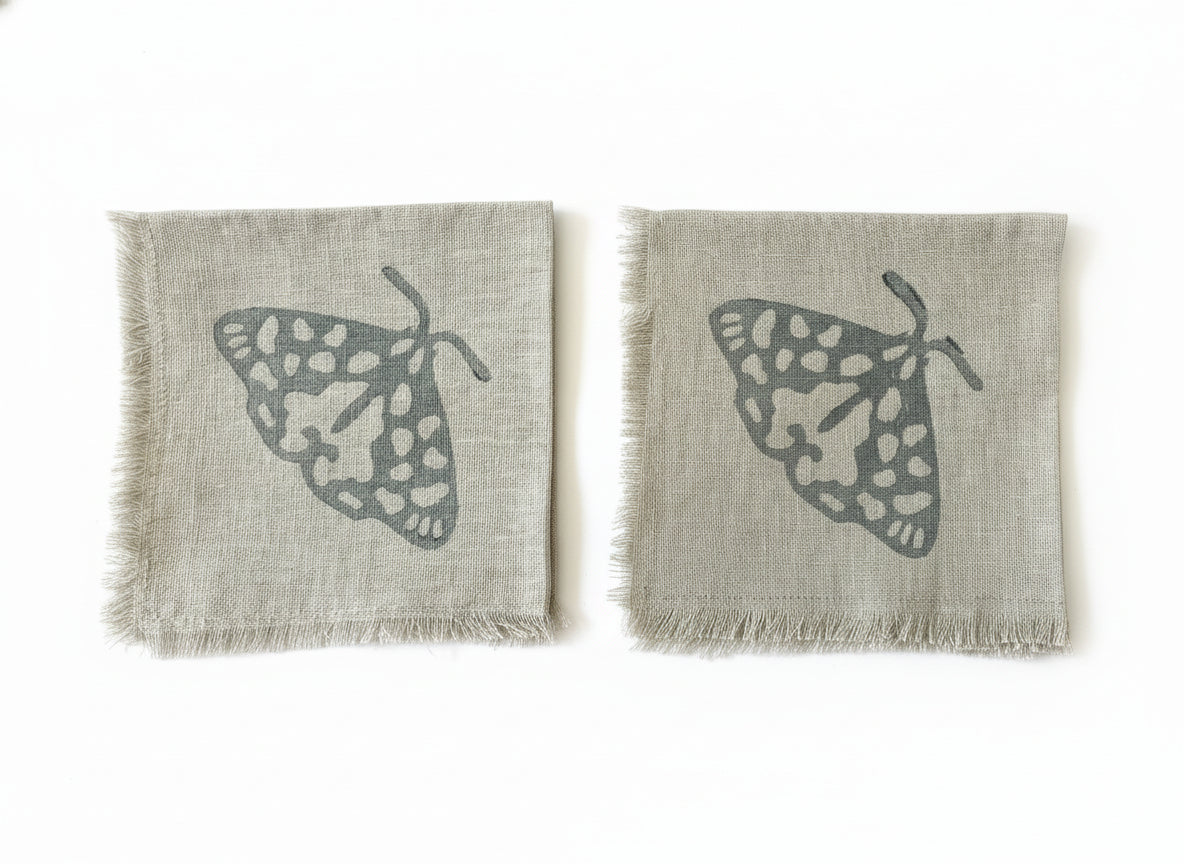 Servilletas Estampadas a Mano - Pack de 2 Unidades