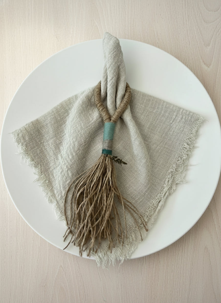 Servilleteros Embarrilados a Mano - Pack de 4 Unidades