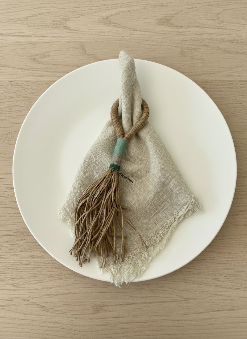 Servilleteros Embarrilados a Mano - Pack de 4 Unidades